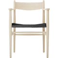 Thumbnail photo of CH37 - Soaped oak - black braided paper string - Dining chairs - Wood