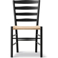Thumbnail photo of Klint Armchair 3208 / By Kaare Klint - Spisebordsstol - Black Lacquered Oak / Natural Papercord - W58 X D55 X H85 X Sh45,5 Cm