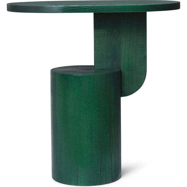 Photo of Insert Side Table - Sidebord - Myrtle Green Stained - W49 X H50 X D34 Cm
