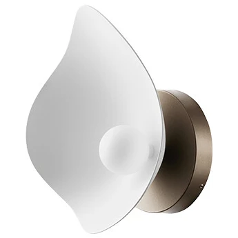 Photo of Florii 1 Wall Lamp Dark Bronze/white