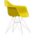 Eames Plastic Armchair Dar - 34 Mustard - White Base - Matstolar - Charles & Ray Eames - Gul - Metall/plast