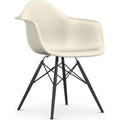 Eames Plastic Armchair Daw - 11 Pebble - Black Maple - Matstolar - Charles & Ray Eames - Vit - Metall/trä/plast