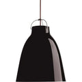 Thumbnail photo of Caravaggio 2 Pendant Black Smooth-red Textile Cord