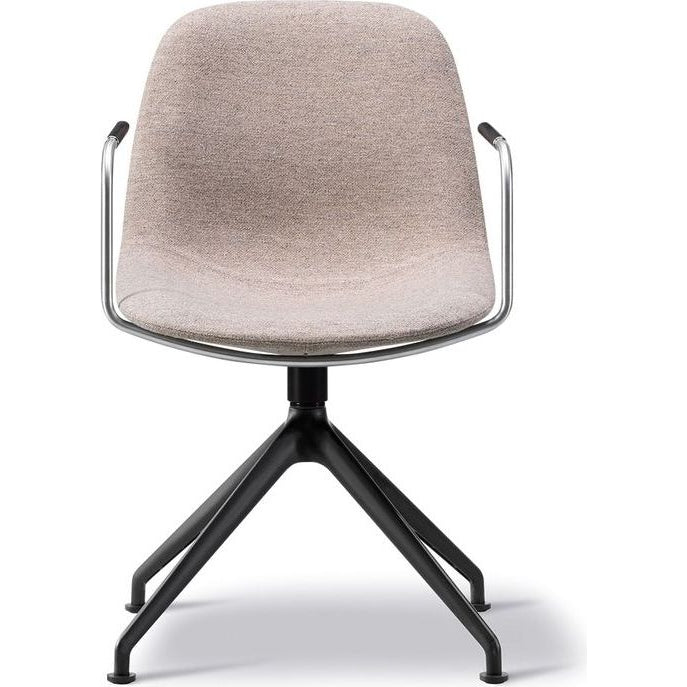 Eyes Swivel Armchair 4820 By Foersom & Hiort-Lorenzen - Dining Chair - Hallingdal 227 / Black - W53 X D59 X H84 X Sh45 Cm