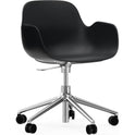 Form Armchair Swivel 5w Gas Lift Alu - Kontorstol - Aluminium / 2