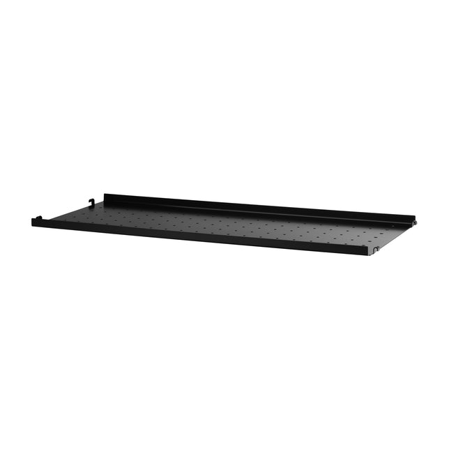 Photo of String Metal Shelf, Low Edge 78x30, Black - Shelving - Nils Strinning - Black - Metal