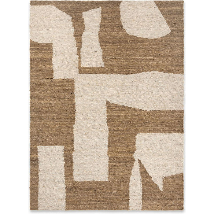 Photo of Piece Rug - Gulvtæppe - Piece Rug - 140 X 200 - Off-white/toffee - W140 X D1 X H200 Cm