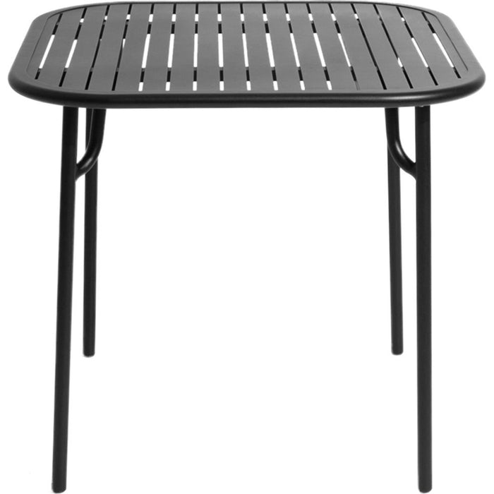 Photo of Week-end, Square Table, Black - Garden Table - Studio Brichet-ziegler - Black - Metal