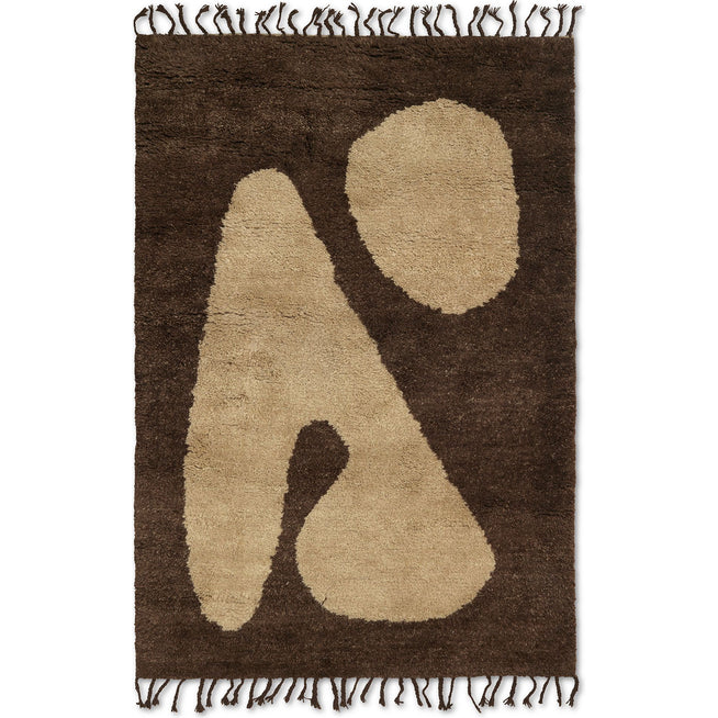 Photo of Abstract Rug - Gulvtæppe - Large - W120 X H180 X D4 Cm