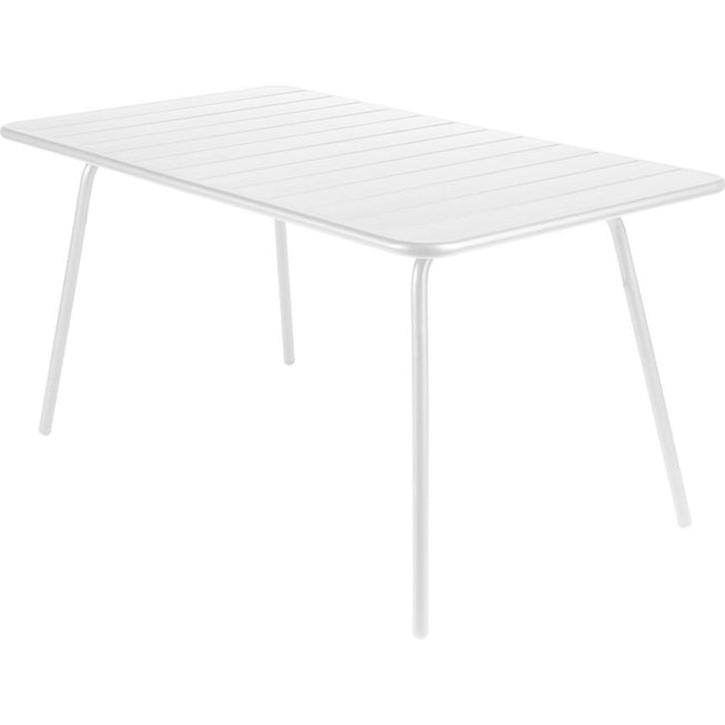 Photo of Luxembourg Table 143 X 80 Cm - Cotton White - Outdoor Dining Table - Metal
