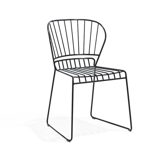 Photo of Resö Chair, Charcoal Grey Metal - Matstolar Utomhus - Matilda Lindblom - Svart - Metall