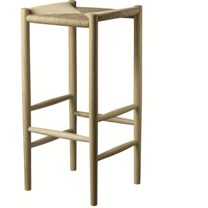 Photo of J164B High Bar Stool from Fdb Møbler (Black Lacquered Oak)