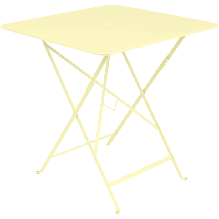 Photo of Bistro Table 71x71 cm Frosted Lemon A6 - Garden Table - Yellow - Metal