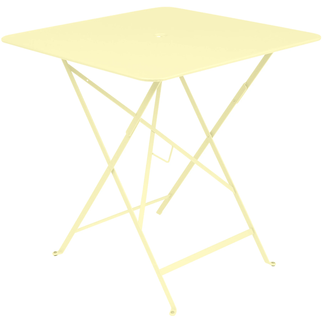 Photo of Bistro Table 71x71 cm Frosted Lemon A6 - Garden Table - Yellow - Metal