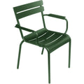 Thumbnail photo of Luxembourg Armchair Cedar Green 02 - Outdoor dining chairs - Frédéric Sofia - Green - Metal