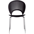 Thumbnail photo of Trinidad 3398 Chair Ash Black Stain, Chrome Legs