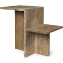 Distinct Side Table - Sofabord - Dark Brown Travertine