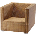 Thumbnail photo of Chester Chair Incl. White Cushion, Natural, Cane-line Fiber - Utomhusfåtöljer - Cane-line Design Team - Textilmaterial/plast