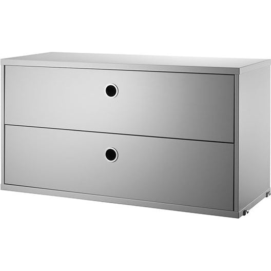 Photo of String drawer unit 78x30, grey - Shelving - Nils Strinning - Grey - Mdf