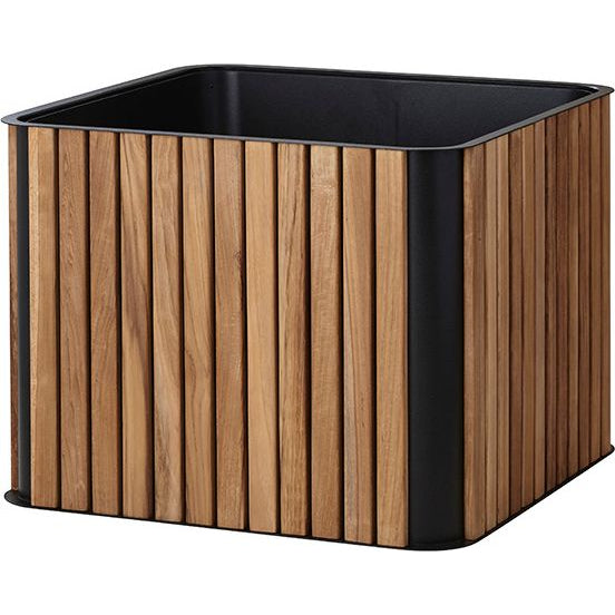 Photo of Combine Plant Pot Teak, Lava Grey