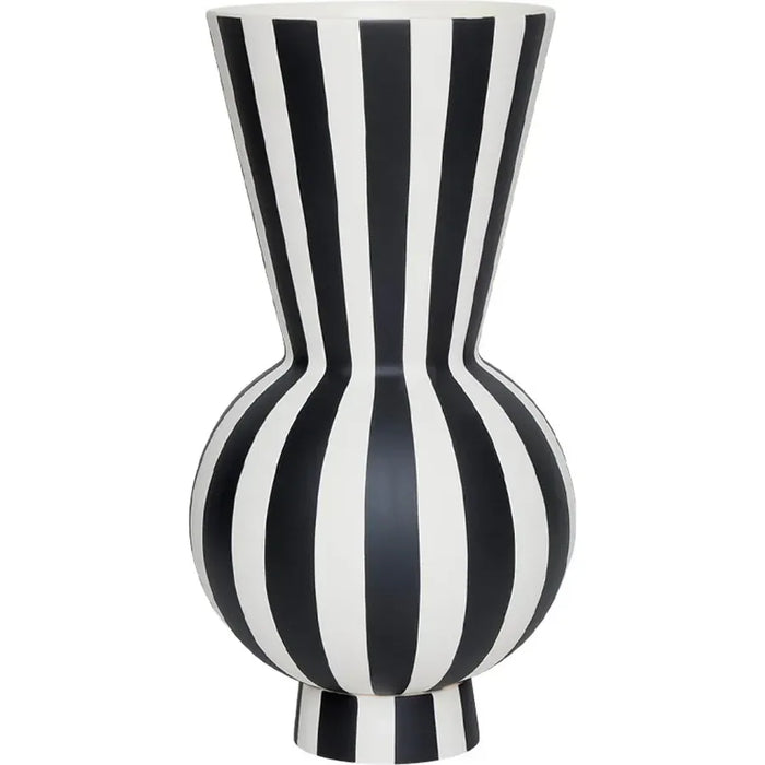 Photo of Toppu Vase Round White/Black - L301173