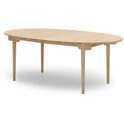 Ch338 Dining table extendable with space for 4 inserts Oiled