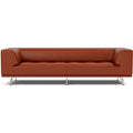 Thumbnail photo of 4511 Delphi 3. Pers sofa L: 240 cm - Cognac 370/brushed aluminium