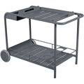 Luxembourg Side Bar/trolley Bar, Anthracite - Small Tables & Outdoor Side Tables - Frédéric Sofia - Grey - Metal