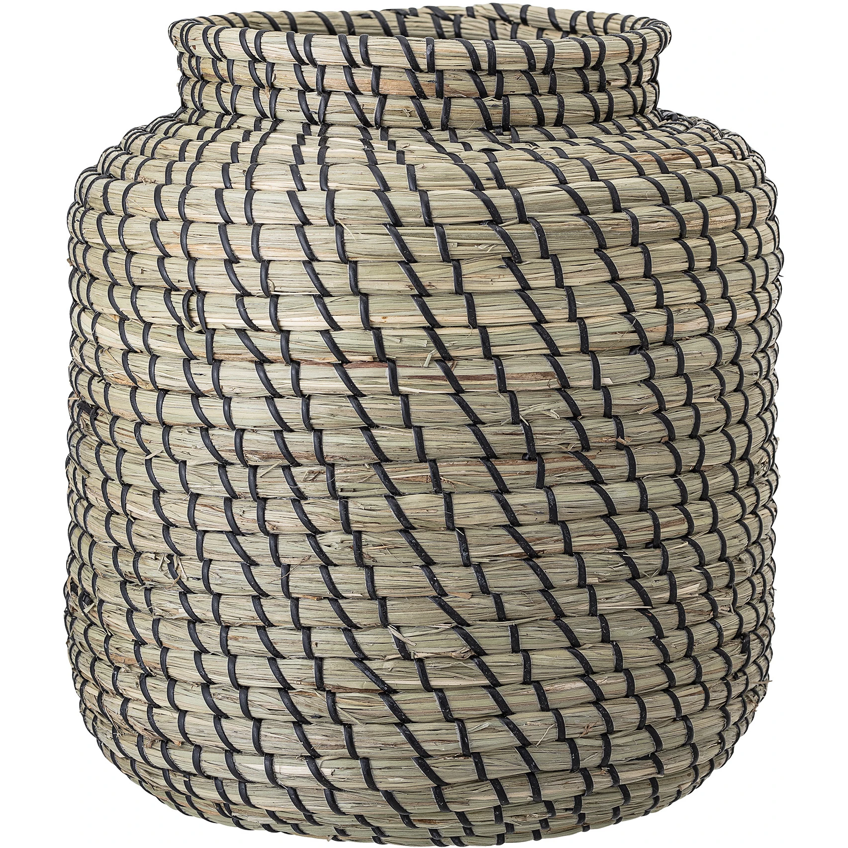 Basket with seagrass - Ø32xH32 cm