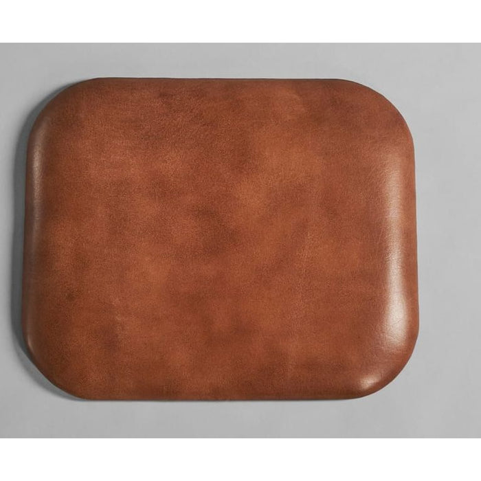 Photo of Sculpt Stool Cushion - Stools - Kristian Sofus Hansen, tommy Hyldahl - Brown - Leather