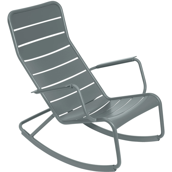 Photo of Luxembourg Rocking Chair Storm Grey 26 - Outdoor armchairs - Frédéric Sofia - Metal