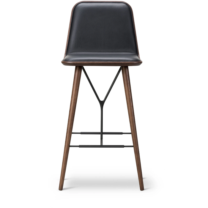 Photo of Spine Wood Base Bar Stool H69 cm