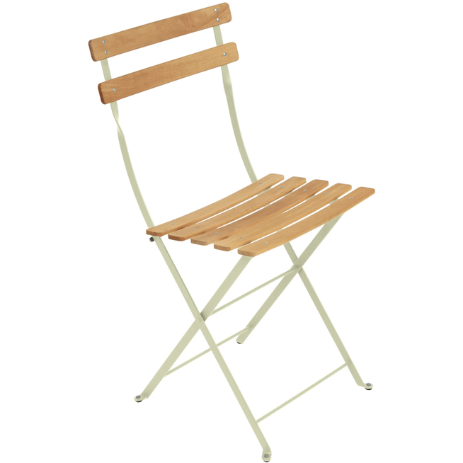 Photo of Bistro Natural Chair, Willow Green - Garden Chairs - Green - Metal/Wood