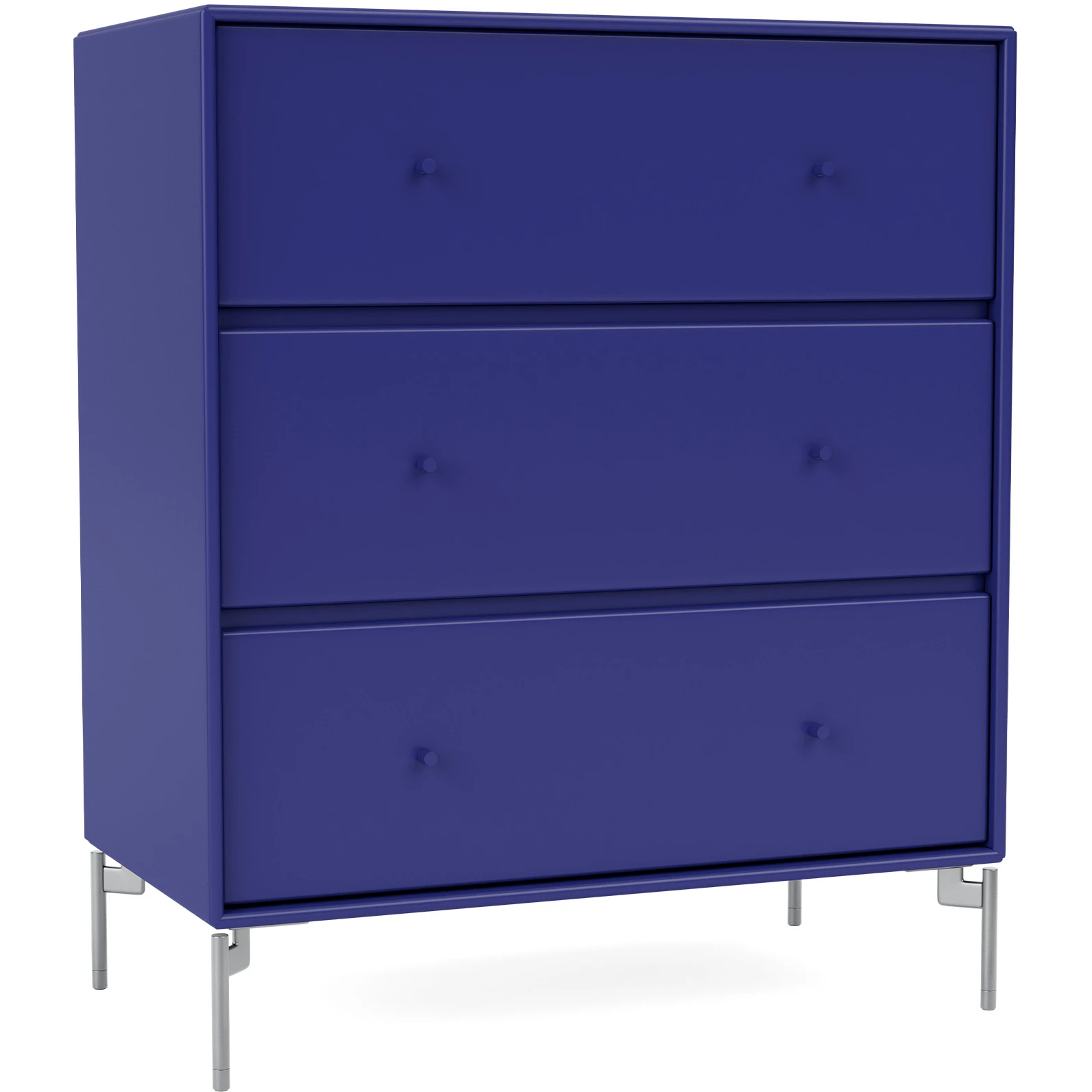 Carry Dresser - Monarch / Matt Chrome Legs - Dressers - Peter J. Lassen - Blue - Wood