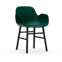 Form Armchair Wood - Spisebordsstol - Black Oak / 1