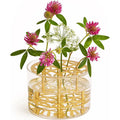 Meadow Vase - Brass, Small - Pots & Vases - Eva Schildt - Transparent, Gold