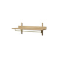 Thumbnail photo of Sector Rack Shelf - Knager - Oak/brass - W: 87 X H: 34 X D: 37 Cm