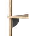Thumbnail photo of Sector Shelf - Hylde - Eg/sort Messing - T/w - W: 87 X D: 26,1 X H: 102 Cm