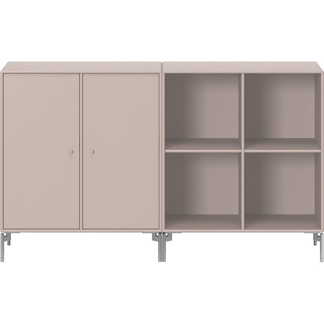 Photo of Pair Classic Sideboard - Matt Chrome Legs