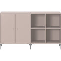Pair Classic Sideboard - Matt Chrome Legs