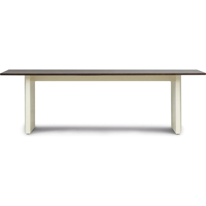 Photo of Panel Table 90 X 250 Cm Cream Dark Brown - Matbord - Simon Legald - Brun - Metall/trä