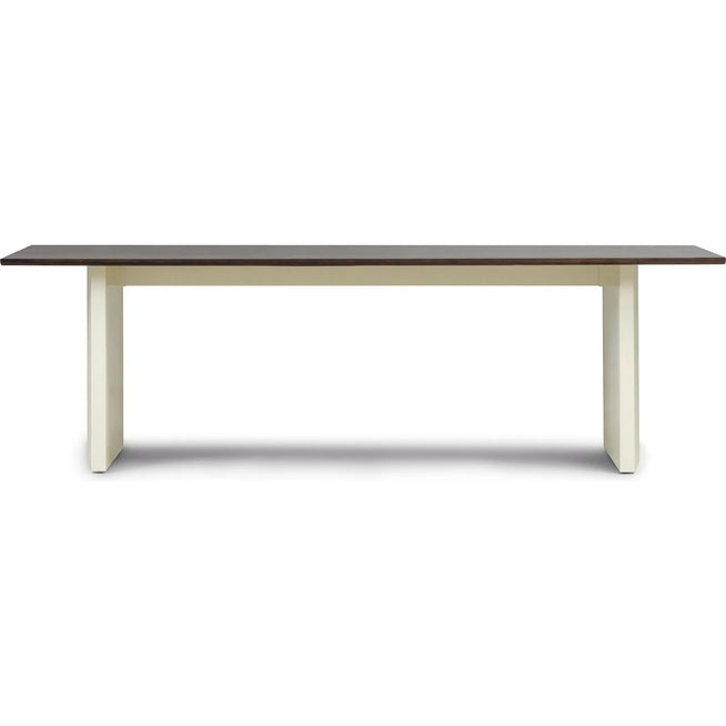 Photo of Panel Table 90 X 250 Cm Cream Dark Brown - Matbord - Simon Legald - Brun - Metall/trä