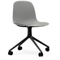 Form Chair Swivel 4W - Black Aluminium