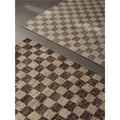Thumbnail photo of Check Wool Jute Rug - Gulvtæppe - 140 X 200 - Coffee/natural - W140 X D1 X H200 Cm