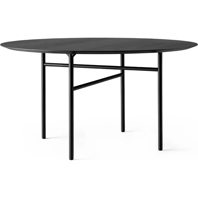 Photo of Snaregade Dining Table Ø120, Oak Table Top Black/black - Matbord - Norm Architects