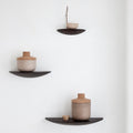 Thumbnail photo of Gridy Fungi Shelf Black Oak, Medium - Wall Shelves - Gridy - Wood Colored - Wood