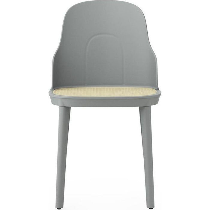 Photo of Allez Chair in Moulded Wicker - Dining Chair - Grey - H: 79 x L: 45 x D: 50 x Sh: 45.5 cm