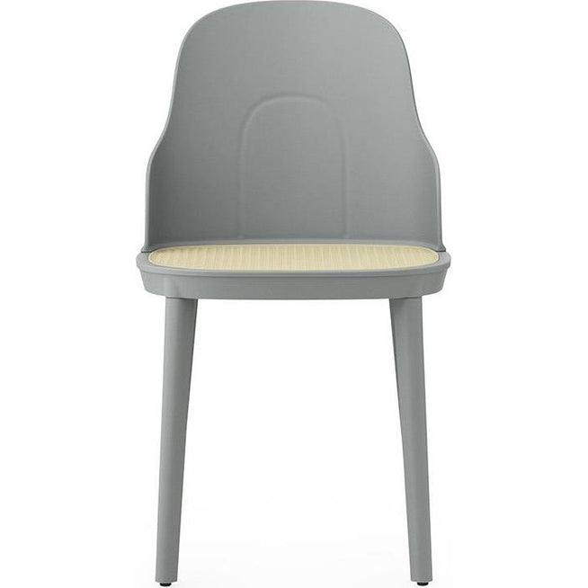 Photo of Allez Chair in Moulded Wicker - Dining Chair - Grey - H: 79 x L: 45 x D: 50 x Sh: 45.5 cm