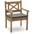 Skagen Chair Cushion, Quickdry Outdoor Foam, Outdoor Textile / Charcoal - Dynor & Kuddar - Skagerak Design Team - Grå