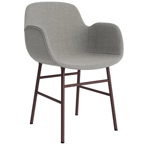 Photo of Form Armchair Full Upholstery Steel - Spisebordsstol - Brown Steel /